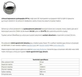 Komplet pískovačka + ochranný set - 5