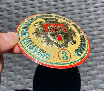 Stará plechová cedule ŽEBRAČENKA přispívá na místní chudé - 5