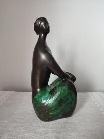 Jitka Forejtová sediaci akt žena keramická soška 30 cm - 5