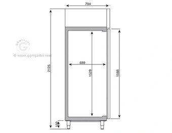 Lednice nerez 560L - 5
