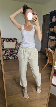 basic bílé tílko z bavlny Benetton - 5