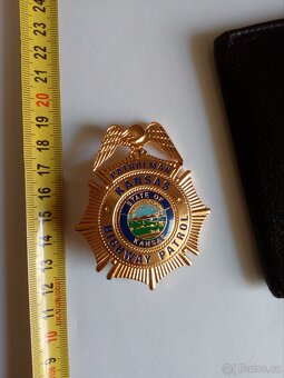 Prodám US odznak policie Kansas - 5