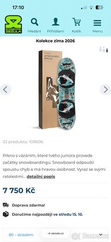 Dětský snowboard 80cm, Burton after school special - 5