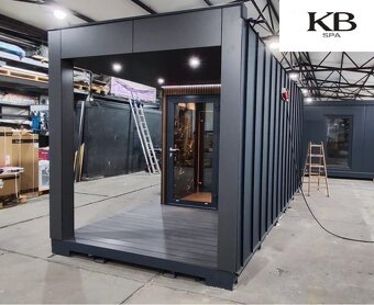 Zahradní sauna / kontejnerová sauna / venkovní sauna 6,0x2,5 - 5