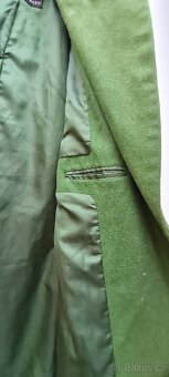 Vlněný zelený kabát - 5