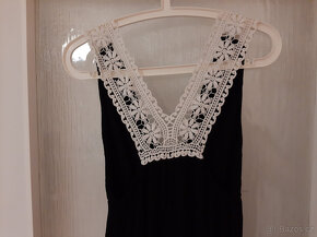 Černé bavlněné šaty zn. Agua - 5