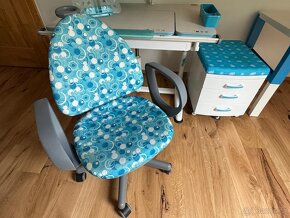 Rostoucí stůl a židle+kontejner(plus nastavit pc stůl ikea) - 5
