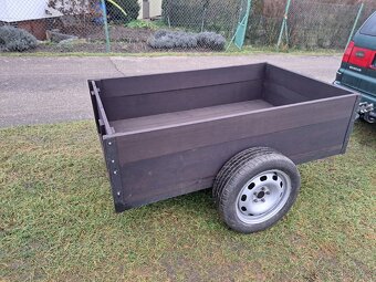 Vlek za malotraktor 170cm x 100cm, masivní zpracování - 5