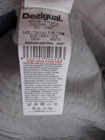 Džínová bunda s kapucí-DESIGUAL vel.164 - 5