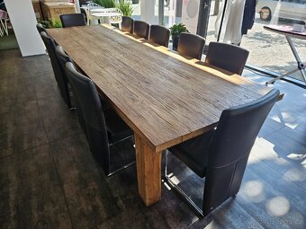 Velký masivní Teakový stůl s příběhem 375 x 118 až 14 lidí - 5