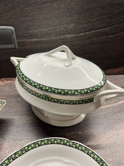 Servírovací sada se zeleným lemem - 5