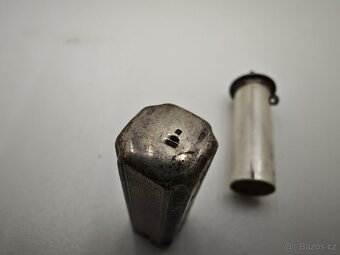 Starý Stříbrný obal na rtěnku. 26g - 5