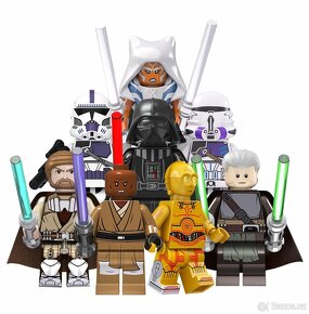 Rôzne figúrky Star Wars 2 (8ks) typ lego - nové - 5