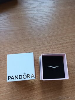 Nový stříbrný prsten Pandora, vel. 58 - 5