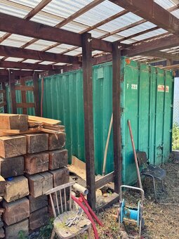 Dřevěný přístřešek,pergola cca 6x6m - 5