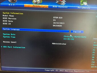 Kvalitní a spolehlivá deska GA-B75M-D2V+i3-3240+4GB RAM - 5