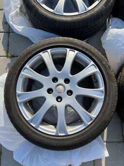 Originální ALU Škoda 5x112 R17 - Zánovní pneu Pirelli - 5