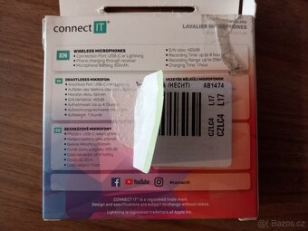Bezdrátové mikrofony k telefonu, 2 ks CONNECT IT Lightning - 5