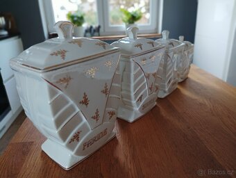 STAROŽITNÉ ART DECO PORCELÁNOVÉ KOŘENKY FRANCIE - 5