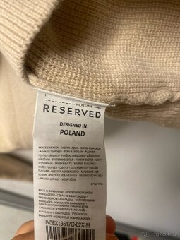 🧥 Svetr Reserved, vel. M, NOVÝ – béžový - 5