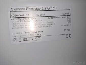 Prodám lednici s mrazákem Siemens - 5