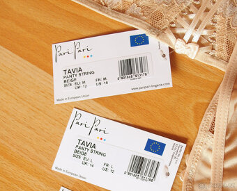 PariPari Tavia béžové kalhotky string vel.M+L NOVÉ - 5