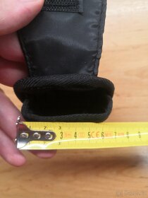 Víceúčelové černé textilní pouzdro na pásek na suchý zip - 5