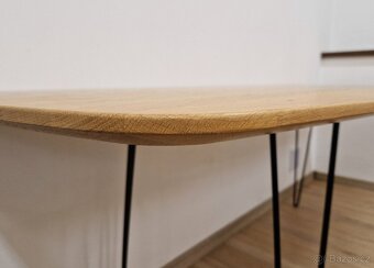Sleva Nový jídelní stůl dub masiv 76x200 cm - 5