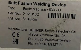 HÜRNER svářečka na tupo CNC ECO 630 mm - 5