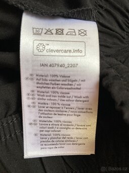 Nové černé jarní/letní viskózové kalhoty Esmara (40/42) - 5
