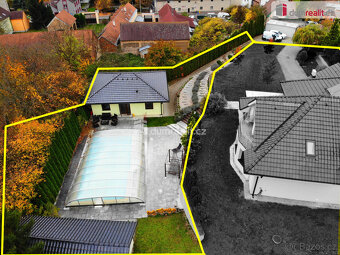 Novostavba domu 3+kk, 62 m2, bazén, garáž, pozemek 837 m2, P - 5