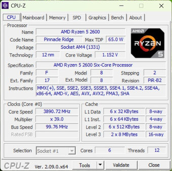 Herní PC - RYZEN 5, 16GB RAM, 1TB NVME, 5600XT, WIN11 - 5