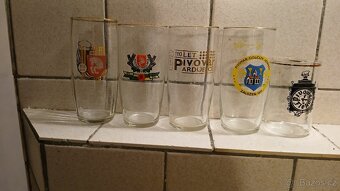 Pivni sklenice, tretinky,pullitry. - 5