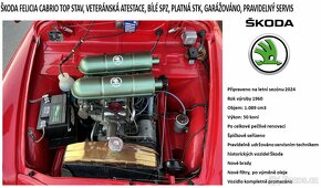 Škoda Felicia Cabrio 1960, TOP, Veteránská atest., bílé SPZ - 5