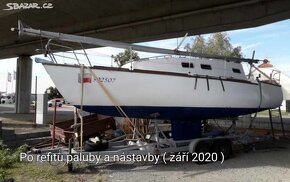 Kajutová plachetnice, vozík, motor, 2006, 5 osob, Slapy - 5