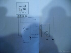 Regulátor dobíjení 28V a 6V TATRA JAWA ČZ - 5