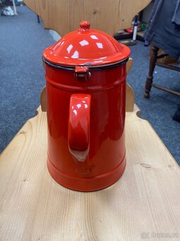 Smaltovaná konev červená - 5