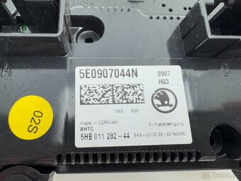 Panel ovládání topení- výhřev Škoda Octavia III 5E0907044N - 5