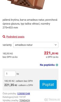 Taška větrací Tondach Stodo/Contiton 12 glazura amadeus - 5