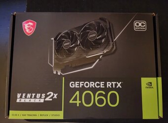 MSI NVIDIA GeForce RTX 4060 VENTUS 2X BLACK 8G OC - 5