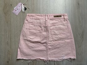 INDEX světle růžová sukně s vyšším pasem, vel. XS - 5