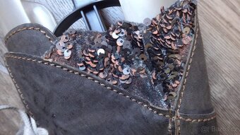 Nové extravagantní celokožené kozačky ROVERS v.41 - 5