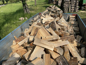 Suché palivové dřevo měkké, tvrdé olše jasan akát - 5