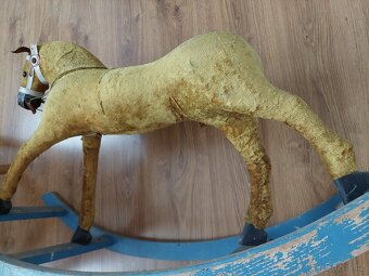 Starý houpací kůň koník - hračka retro vintage velice pěkný - 5