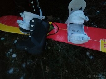 snowboard 110 + boots 33 - 5