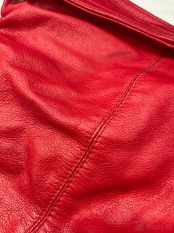 Vera Pelle červená kabelka | Made in Italy - 5