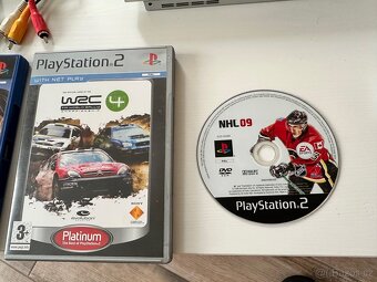 PS2 Slim Silver komplet + hry - 5