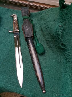 Německý vycházkový bajonet včetně opasku - 5