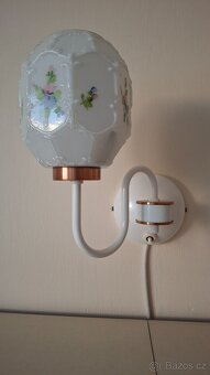 retro 5 ramenný lustr DRUKOV-bílá-mosaz - 5