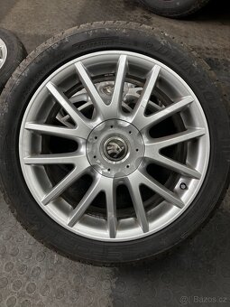 Prodám alu kola 5x112 r17 s pneumatikami Dunlop - 5